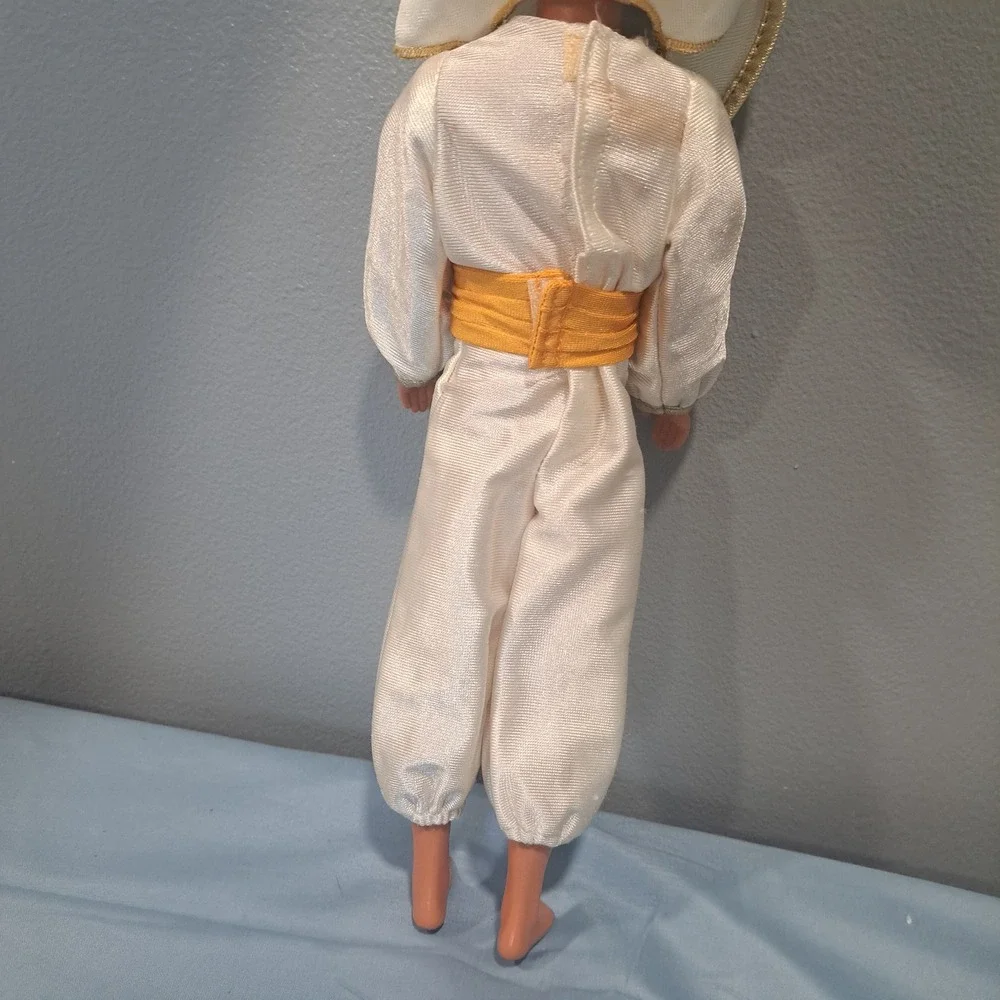 VTG Disney‎ Aladdin Prince Ali Doll Mattel Wedding White Gold Royal Outfit 1968